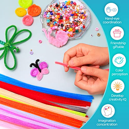 Iooleem 200pcs Light Brown Pipe Cleaners, Chenille Stems, Pipe Cleaners for Crafts, Pipe Cleaner Crafts, Art and Craft Supplies. - color: Light Brown, size: Small Pack