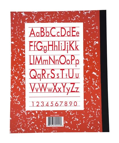 School Smart Skip-A-Line Ruled Composition Book, Grade 3, Red, 48 Pages - 085297 - size: 24 Sheets/48 Pages - Grade 3
