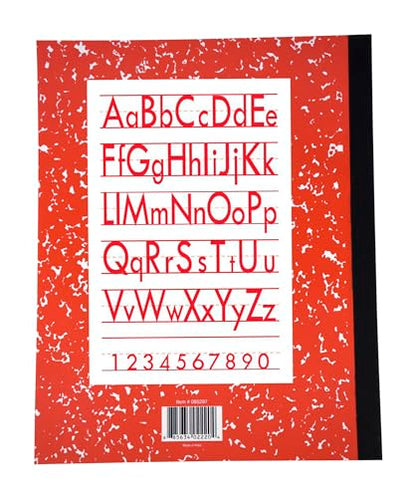 School Smart Skip-A-Line Ruled Composition Book, Grade 3, Red, 48 Pages - 085297 - size: 24 Sheets/48 Pages - Grade 3