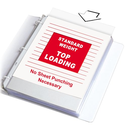 C-Line Top Loading Standard Weight Poly Sheet Protectors, Clear, 8.5 x 11 Inches, 10 per Pack, Set of 24 Packs (05017-24) - color: Clear, size: Pack of 240