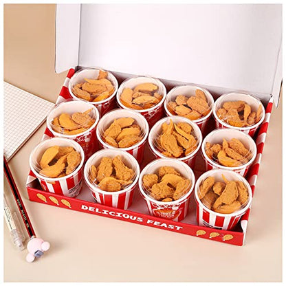Food Erasers 27 Pack Fried Chicken Desk Pet Erasers for Kids Cute Fun School Supplies Prize Gifts Party Favors - style: Fried Chicken