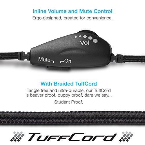 Cyber Acoustics Stereo USB Headset (AC-6012-20), Unidirectional Microphone with Flexible Boom for PC & Mac; in-line Audio Controls; Perfect for Classroom or Home - 20 Pack - size: 20-USBA