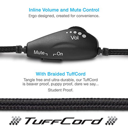 Cyber Acoustics Stereo USB Headset (AC-6012-80), Unidirectional Microphone with Flexible Boom for PC & Mac; in-line Audio Controls; Perfect for Classroom or Home - 80 Pack - size: 80-USBA