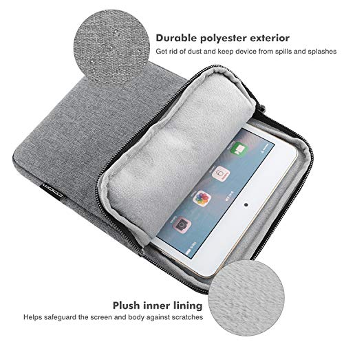 MoKo 9-11 Inch Tablet Sleeve Bag Padded Protetive Carrying Case | Fits New 11inch iPad Air M4, iPad A16 2025, iPad Pro 11 M4, Air 5/4/3, iPad 10/9/8th Gen, Tab S8/S9 11", Light Gray - color: Light Gray, size: 9-11 inch