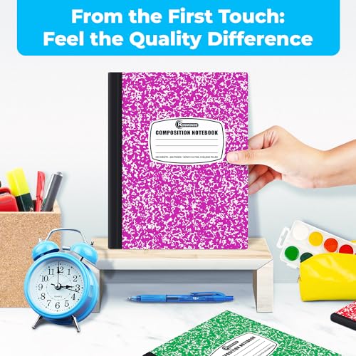 Rosmonde 1000 Pack (Pallet) Composition Notebook Bulk, College Ruled, Pallet of Composition Notebooks, 200 Pages (100 Sheets), 9-3/4 x 7-1/2, Bulk Notebooks for School & Office, 4-7 Days Transit - size: 1000 Pack | Express Pallet, style: Color Marble
