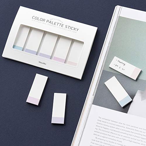Monolike Color Palette Sticky Index 500 Set 4P - Self-Adhesive Memo Pad 30 Sheets - color: Index 500