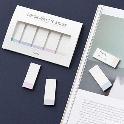 Monolike Color Palette Sticky Index 500 Set 4P - Self-Adhesive Memo Pad 30 Sheets - color: Index 500