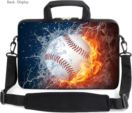 15" laptop sleeve laptop bag chromebook case adjustable shoulder strap with handle accessory pocket for men women (RYD-15-6) - color: Ryd-15-6