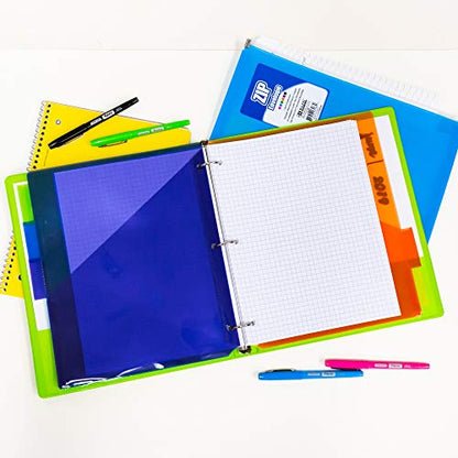 BAZIC Products Quad-Ruled Filler Paper, 4 Sq/in, 3-Hole, 36-Case | quad-ruled filler sheets, 4 squares per inch, 10.5 x 8 in, 3-hole punched, fit 3-ring binders, math, 100 Sheets - color: White Quad-ruled, size: 36-Pack