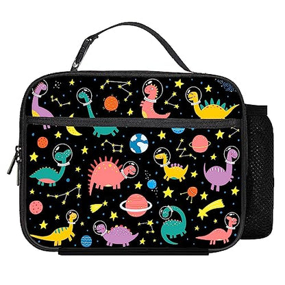 Dinosaur Lunch Bag Reusable Insulated Lunch Box Keep Food Cooler Thermal Lunch Tote for Women Men - color: Dinosaur