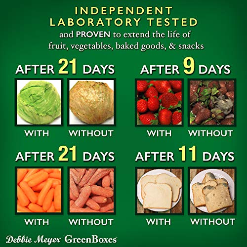 Debbie Meyer GreenBoxes - Bread Box for Kitchen Countertop, BPA-Free | FoodFresh Technology, BPA-Free Reusable Food Storage Container, Helps Keep Bread, Fruit, Vegetable & Snacks Fresh Longer