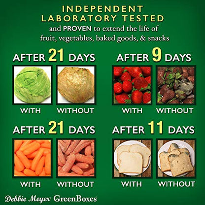 Debbie Meyer GreenBoxes - Bread Box for Kitchen Countertop, BPA-Free | FoodFresh Technology, BPA-Free Reusable Food Storage Container, Helps Keep Bread, Fruit, Vegetable & Snacks Fresh Longer