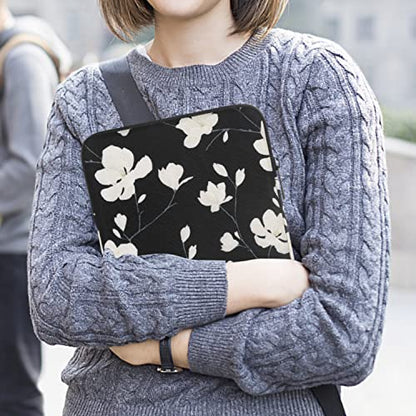 MoKo 9-11 Inch Tablet Sleeve Bag Carrying Case Fits New 11inch iPad Air M4, iPad A16 2025, iPad Pro 11 M4, Air 5/4/3, iPad 10/9/8th Gen, Tab S8/S9 11", Tablet Carrying Case, Magnolia - color: Black & White Magnolia, size: 9-11 inch