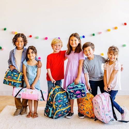 Wildkin Two Compartment Lunch Bag, Black Camo | Two-compartment, insulated lunch box — coordinates with matching Wildkin backpacks and water bottles - color: Black Camo