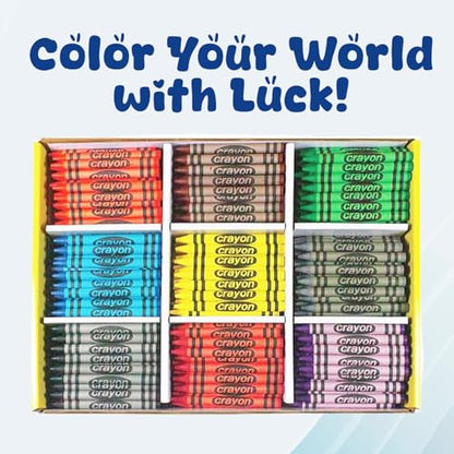wrapped Bulk Crayons Classpack (450 Regular Size wrapped, 50 each of 9 colors), Bulk School Supplies for Teachers, Kids Crayons, Arts and crafts Classroom Supplies - style: 450 Regular Size wrapped