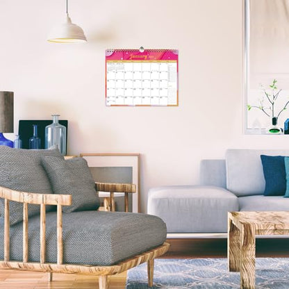 Lbylyhxc 2026-2027 Calendar - Includes July 2026 to December 2027-18 Monthly Wall Calendar 2026 - 2027, 11 x 8.5 Inches.Thick Paper with Julian Dates and Block for New Year and Christmas Presents (Calendar 2026-2027 Geometric) - color: Calendar 2026-2027