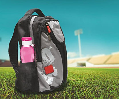 MILTON Sports Water Bottle Kids Reusable Leak-proof 25 oz 4 Set Plastic Wide Mouth Large Big Drink Bottle BPA & Leak Free With Handle Strap Carrier For Cycling Camping Hiking Gym Yoga - color: Bright 4 pack