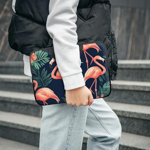 Laptop Sleeve with Handle 10 Inch, Waterproof Laptop Case Bag, Flamingo Pattern Design Computer Sleeve Compatible with MacBook Air, Pro, HP, Dell, Lenovo, ASUS - color: Flamingo, size: 10inch(9.7-10.5")