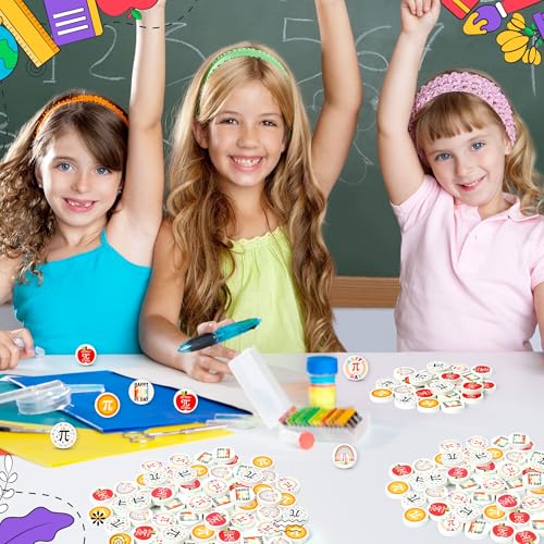 Math π Mini Erasers for Kids - 60Pcs Back to School Gifts Pi Day Pencil 3D Puzzle Erasers Desk Pet Stationery Gifts π Themed School Classroom Reward Game Prizes Goodies Bag Fillers for Students - style: Pi Day