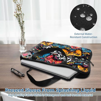 Laptop Sleeve with Handle 10 Inch, Waterproof Laptop Case Bag, Play Games Pattern Design Computer Sleeve Compatible with MacBook Air, Pro, HP, Dell, Lenovo, ASUS - color: Play Games, size: 10inch(9.7-10.5")