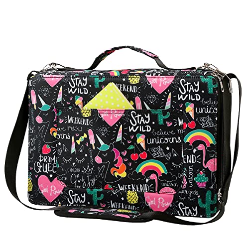 Portable Colored 480 Slots Pencil case Organizer with Printing Pattern forWatercolor Pens or Markers, Pencil Case Organizer for Artist - color: Cherry Cactus, size: 480
