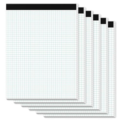 Zaviko Graph Paper Pads 8.5 x 11, 6 Pack, 4x4 Blue Quad Grid Paper Pad, White Quadrille Pad 8-1/2" x 11", Easy Tears Off, Grid Notebook 8.5 x 11, White 70 GSM Graft Paper, 30 Sheets/Pad - size: 8.5 x 11.75 Inch, style: White-Squared-6 Pack(30 Sheets)