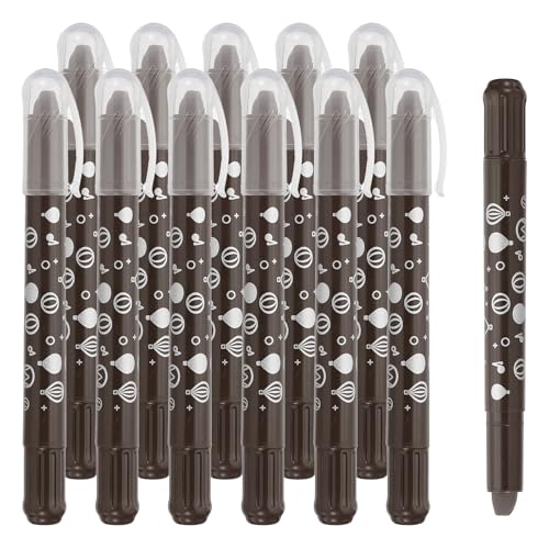 PATIKIL Watercolor Gel Crayon, 12Pcs Washable Twist Coloring Crayons Bulk Blendable for Coloring, Drawing, Painting, Dark Coffee Crayon - color: Dark Coffee