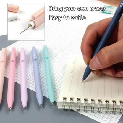 42 PCS Aesthetic School Supplies with Large Pencil Case, 12 Marker Pens with box, 5 Black Ink Gel Pens, 6 Mechanical Pencils Set, Sticky Notes, Complete Essentials Stationery Kit for Students