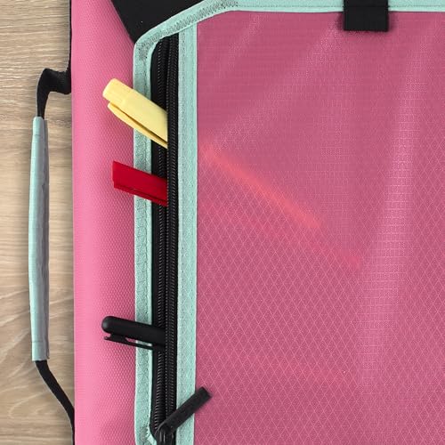 Five Star Zipper Binder 2 Inch O-Rings Case Organiser with Expansion Panel and 5-Tab Expanding File Folder, 580 Sheet Capacity, Taffy Twist (290520L) - color: Taffy Twist, size: 1 Pack