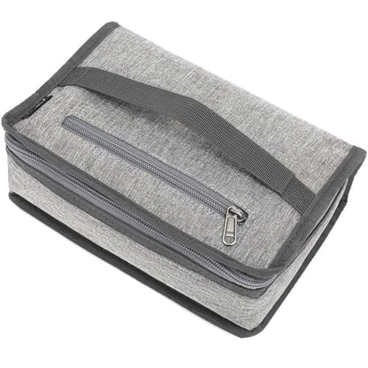 FlowFly Small Insulated Lunch box Portable Soft Bag Mini Cooler Thermal Meal Tote Kit with Handle for Work & School, Heather Grey - color: Healther1#Grey