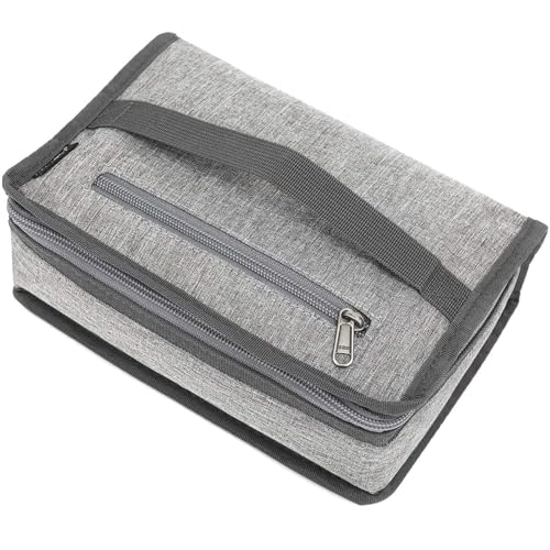 FlowFly Small Insulated Lunch box Portable Soft Bag Mini Cooler Thermal Meal Tote Kit with Handle for Work & School, Heather Grey - color: Healther1#Grey