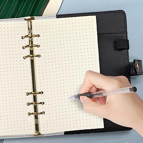 Harphia A6 6 Holes Binder Refill Value Set, 90sheets dotted loose leaf paper with stickers and dividers, planner inserts with binder pockets for A6 binder 6 holes refillable notebook,005dA6dot - color: Dot Paper Set, size: A6