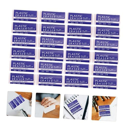 DOITOOL 24Pcs Exam Erasers Large Safe Material Pencil Erasers for Students School Test Office Writing Supplies Classroom Bulk