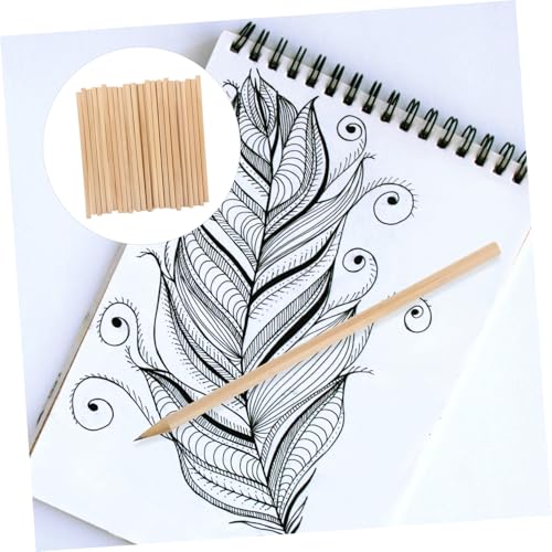 STOBAZA 30pcs Natural Wood Hb Pencils for Sketching Writing and Drawing Lightweight Comfortable Grip Wooden Pencils for Students Artists and Teachers Multi-function Art Supplies