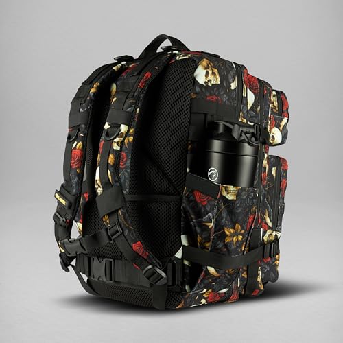 WOLFpak 45L Athletic Gym Backpack - Durable 1000D Waterproof Oxford Material with MOLLE Webbing, Laptop Pocket - color: Until Forever