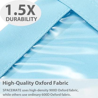 SPACEMATE Binder Pencil Pouch Case Box Bag for 3 Ring Binder School Supplies Girls Boys Kids, Clear Preppy Stuff Large Aesthetic Pen Organizer, Back to College Stationary, 1 Pack, Sky Blue - color: Sky Blue