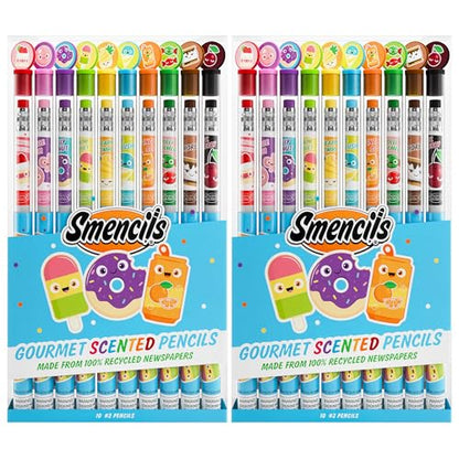Graphite Smencils (2 Pack) - HB #2 Patented Gourmet Scented Pencils, 10 Count, Gifts for Kids, School Supplies - color: Original (2 Pack)