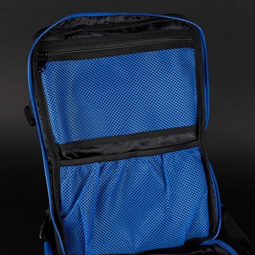 WOLFpak 45L Athletic Gym Backpack - Durable 1000D Waterproof Oxford Material with MOLLE Webbing, Laptop Pocket - color: Blue Wolf
