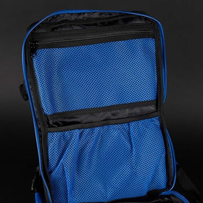 WOLFpak 45L Athletic Gym Backpack - Durable 1000D Waterproof Oxford Material with MOLLE Webbing, Laptop Pocket - color: Blue Wolf