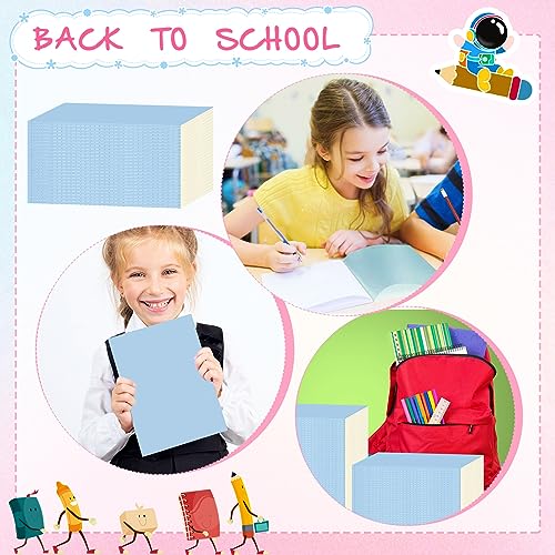 Handepo 100 Pack A5 Composition Notebooks Bulk 5"x8" Wide Ruled Blue Soft Cover Journals, 60 Pages Notebook Bulk School Supplies for Students Classroom Office - color: Blue, size: A5