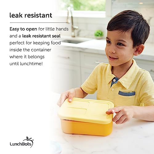 LunchBots Build -a- Bento Lunch Box, Silicone Bento Box for Kids, Multi-Compartment Lunch Container, Oven & Dishwasher Safe, BPA Free, 32 oz - Tie Dye Green - color: Tie Dye Green