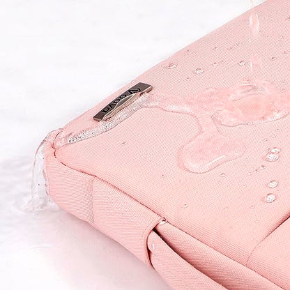 Voova Laptop Sleeve Carrying Case 13 13.6 Inch Compatible with MacBook Air 13 M1/M2/M3/M4, MacBook Pro 13/14, IPad Pro 13, Waterproof Slim Computer Cover Bag, Sakura Pink - color: Sakura Pink, size: 12.6-13.6 Inch