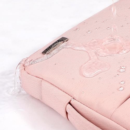 Voova Laptop Sleeve Carrying Case 15.6 16 Inch,Slim Computer Cover Bag Compatible with MacBook Pro 15/16, Dell xps 15,15-16 Inch HP Dell Asus Acer Laptop, Sakura Pink - color: Sakura Pink, size: 15.6-16 Inch