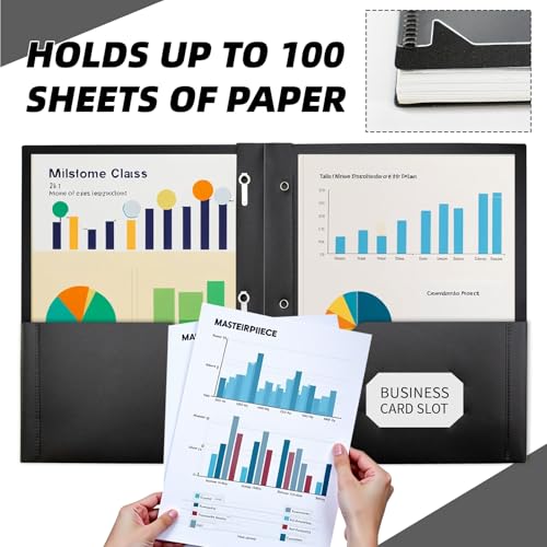 Black Plastic Folders with 2 Pockets&Prongs&Clear Front Cover(24 Pack), Heavy Duty Letter Size Plastic Folders for School Office, Letter Size Paper - size: 24 Pack, style: Heavy Duty 2 Pockets&Prongs&Clear Front Cover
