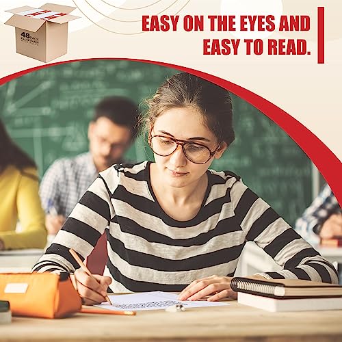 Notebook Paper Wide Ruled, Loose Leaf Paper Wide Ruled Notebook Paper Bulk, Lined Filler Paper for 3 Ring Binders - 10.5” X 8", for College, School Classroom - 100 Sheets/Pack (Bulk Buy - 48 Pack) - style: Bulk Buy - 48 Pack