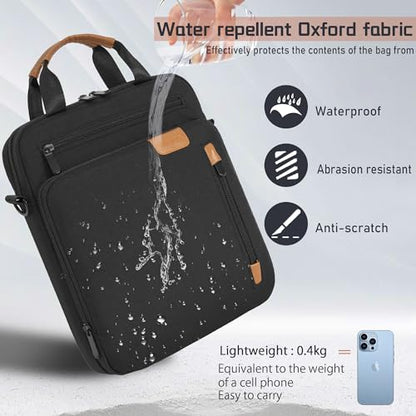 12.9 Inch Tablet Sleeve Bag, Padded Carrying Case for 13" iPad Air M4 M3 M2 2026-2024, iPad Pro M5 M4 M2 M1, Samsung Galaxy Tab S9 FE+/S9+/S8+/S7 FE/S7+ 12.4" 2022/2023, Surface Laptop Go 12.4" - color: Black, size: 12.9 Inch