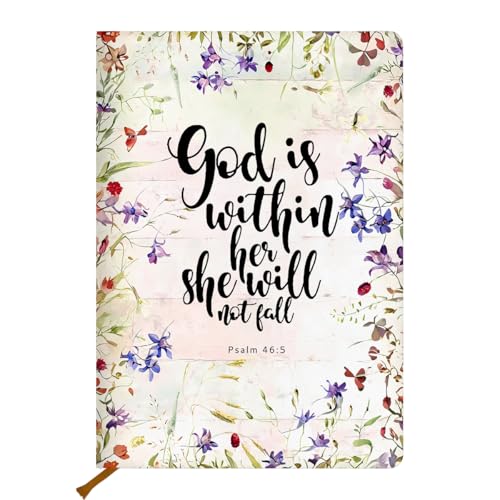 Bible Notebook Gifts for Women, Inspiration Religious Gifts, Flower Christian Notebook Journal, , Grandma, Sister, Hardcover Ruled Journal for Note Taking, Bible Journaling Planner Scripture Prayer - color: Multi 1562
