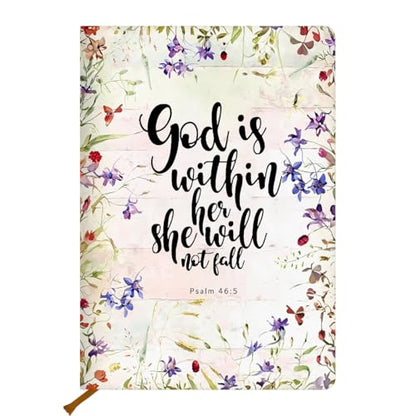 Bible Notebook Gifts for Women, Inspiration Religious Gifts, Flower Christian Notebook Journal, , Grandma, Sister, Hardcover Ruled Journal for Note Taking, Bible Journaling Planner Scripture Prayer - color: Multi 1562