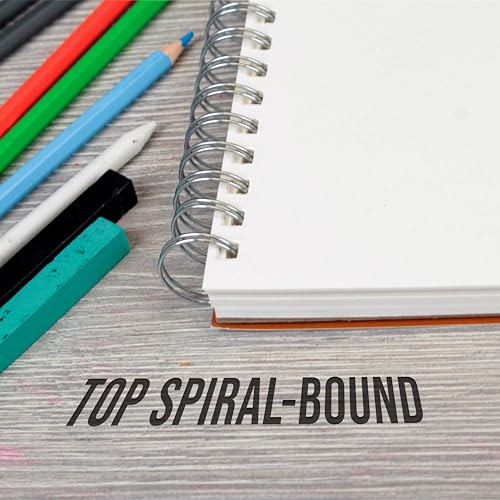 U.S. Art Supply 9"x12" Top Spiral Bound Sketch Book, 2 Pack, 100 Sheets Each, 60lb (100gsm), Acid-Free, Artist Sketchbook, Drawing Pad for Adults & Students - size: 9-x-12-inch