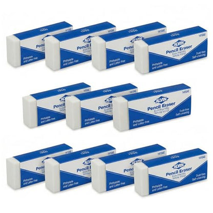 ALVIN White Vinyl Pencil Erasers Pack, Latex-Free, Ideal for Geometry, Drafting, and Engineering, Drawing, Architecture, and Art - Box of 10 - size: 10 Pack